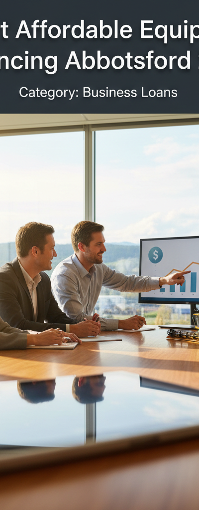 Smart Affordable Equipment Financing Abbotsford Guide 2026